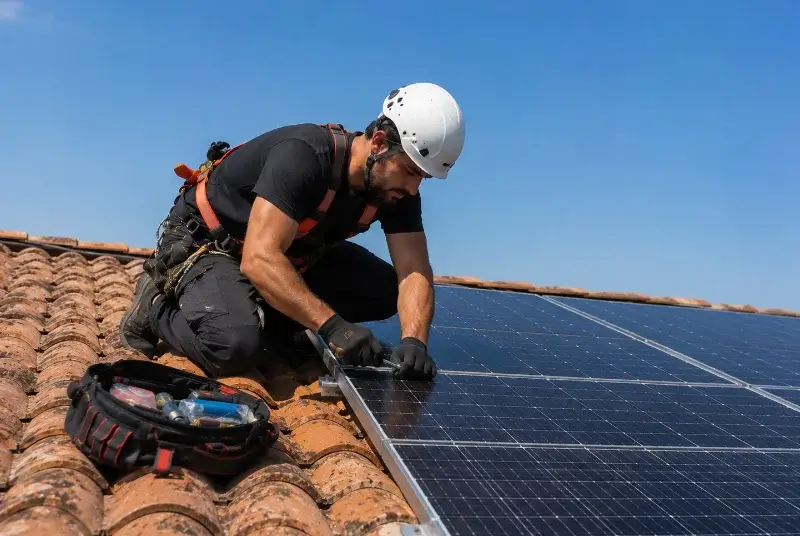 Maintenance et monitoring de panneaux solaires à Moye