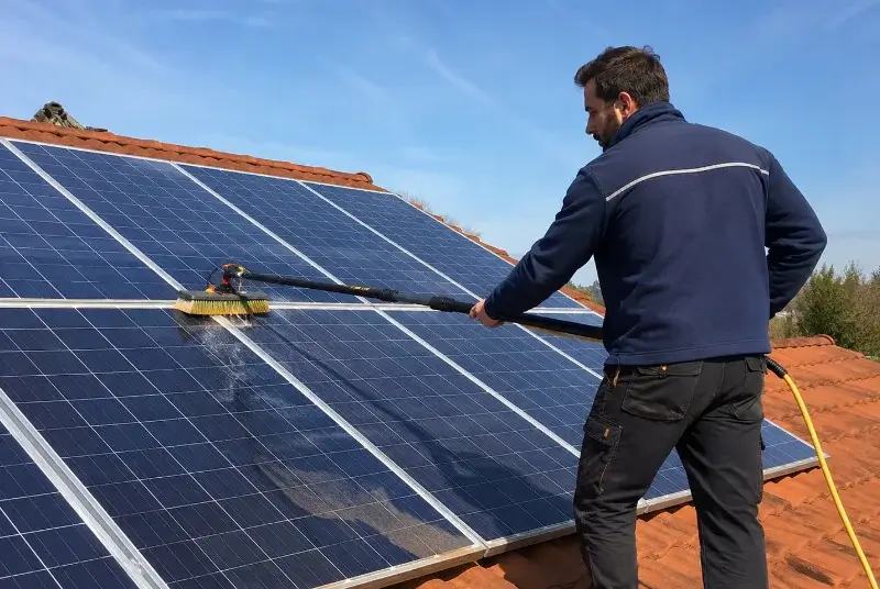 Nettoyage et entretien de panneaux solaires à Moye