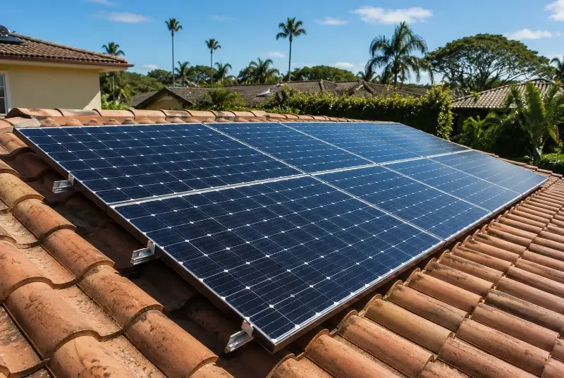 Installation de panneaux solaires à Moye